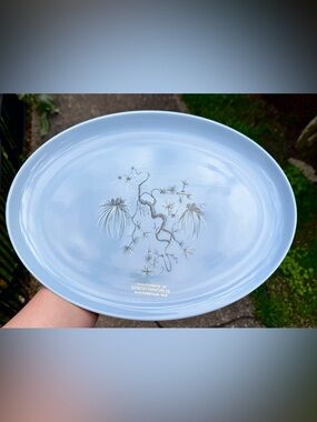 Rare Vintage Taylor Smith Taylor Dwarf Pine Turquoise Promotional Platter 13.5"